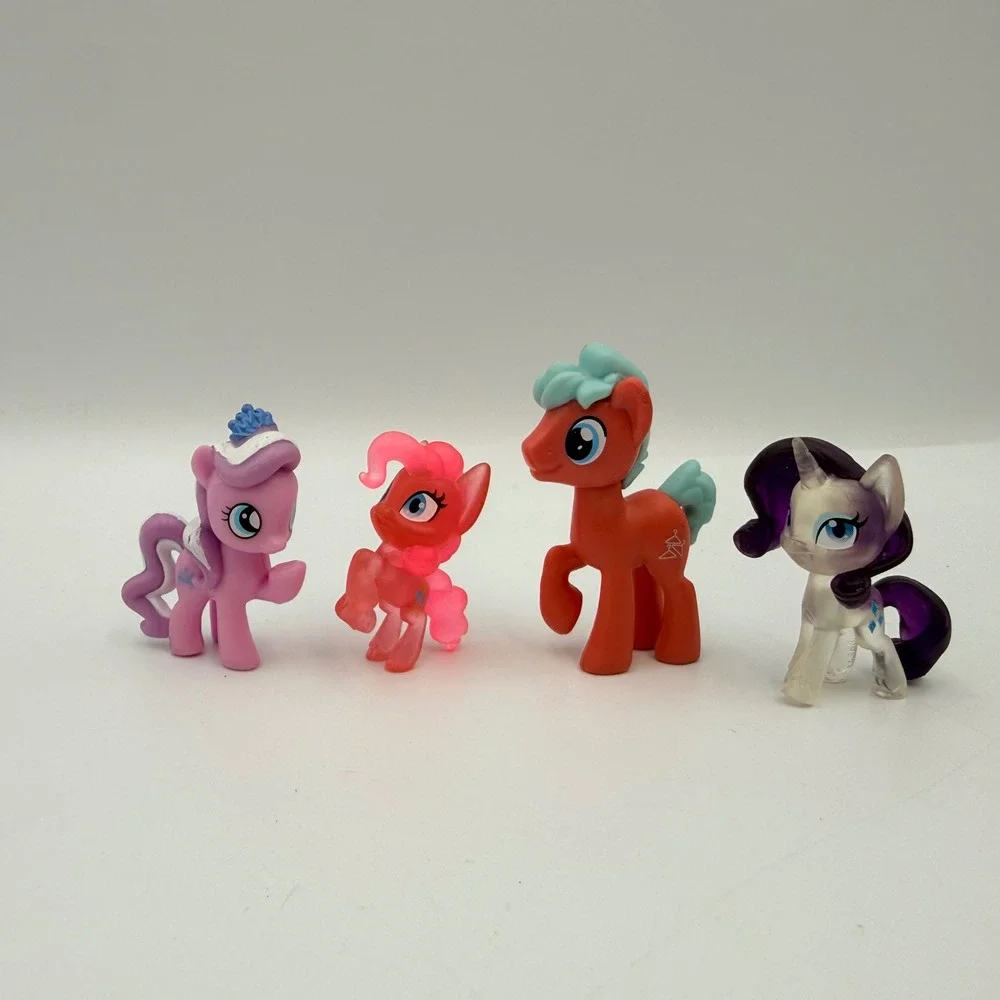 Hasbro My Little Pony Mini Figures Lot of 4 Pinkie Pie Rarity Translucent